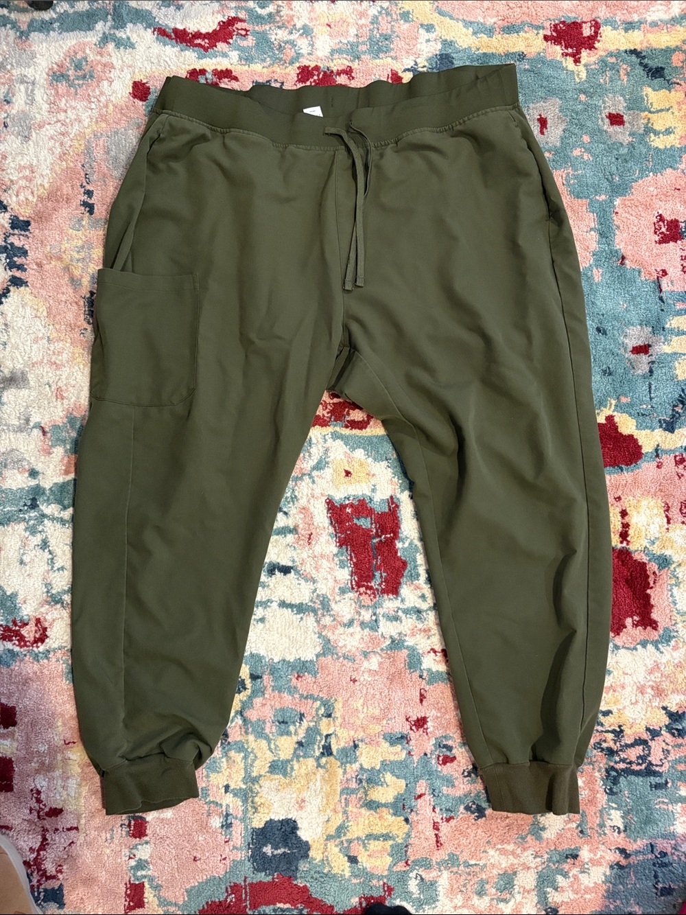 Women’s Mandala Olive Green Jogger scrub Pants